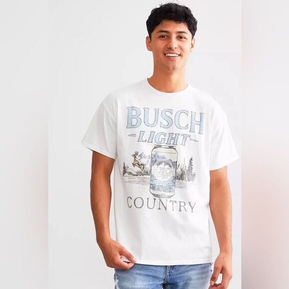 Junk Food Busch Light Country T-Shirt- size Medium-NWT - Picture 2 of 4